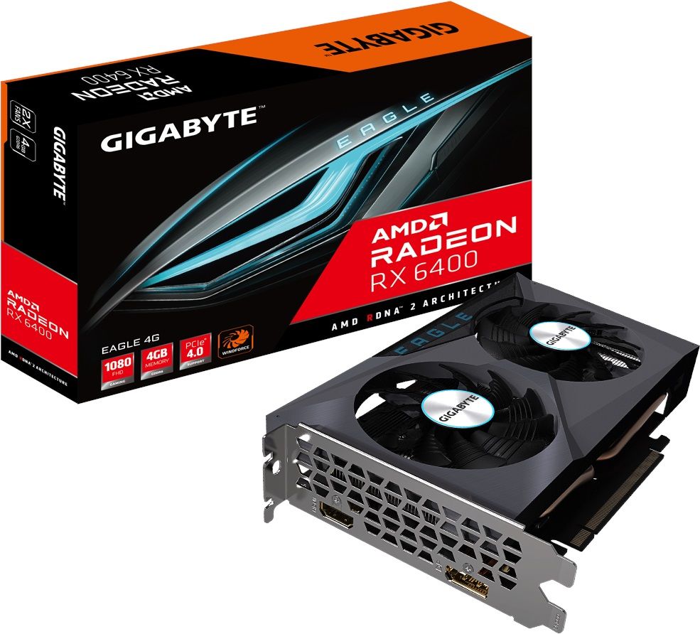 GIGABYTE Radeon RX 6400 EAGLE 4GB GDDR6 64 Bit Ekran Kartı