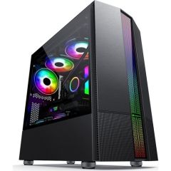 GameBooster GB-M201B ARGB 600W 80+ USB 3.0 Mini Tower Kasa