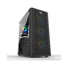 POWER BOOST VK-M202B TG Mesh Panel RGB USB 3.0 Mid Tower Kasa