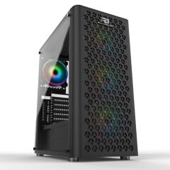 POWER BOOST VK-M202B TG Mesh Panel RGB USB 3.0 Mid Tower Kasa