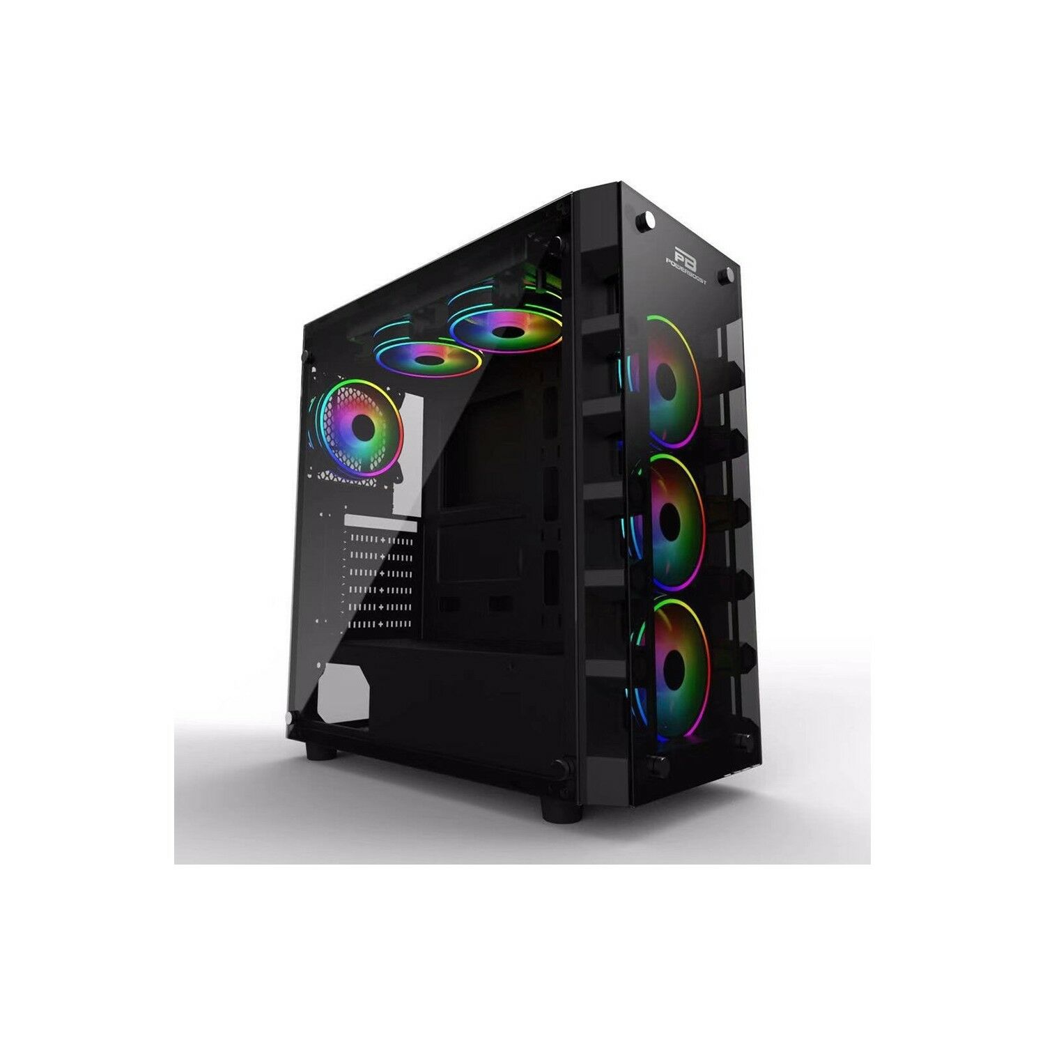 POWER BOOST X59 RGB 650w 80+ USB 3.0 Tempered Glass 6 xRGB Fanlı Gaming Kasa