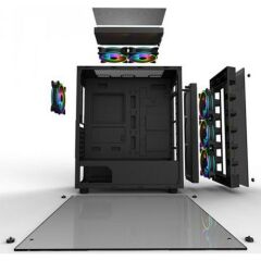 POWER BOOST X59 RGB 650w 80+ USB 3.0 Tempered Glass 6 xRGB Fanlı Gaming Kasa