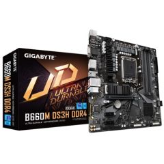 GIGABYTE B660M DS3H 5333MHz (OC) DDR4 Soket 1700 M.2 HDMI DP D-SUB mATX Anakart