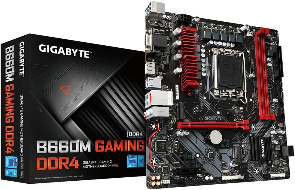 GIGABYTE B660M GAMING DDR4 5333MHz (OC) DDR4 Soket 1700 M.2 HDMI DP D-SUB mATX Anakart