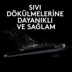 Logitech G G213 Prodigy RGB Türkçe Oyuncu Klavyesi - Siyah