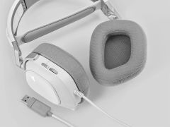 CORSAIR HS80 Dolby Atmos RGB Beyaz Kablolu Gaming Kulaklık