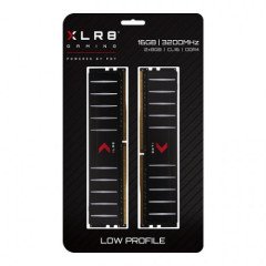 PNY XLR8 Low Profile 16GB (2x8GB) 3200MHz CL16 DDR4 Ram MD16GK2D4320016LP