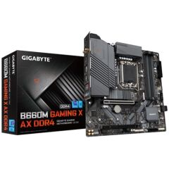 GIGABYTE B660M GAMING X AX DDR4 4400MHz(OC)DDR4 Soket 1700 M.2 HDMI DP mATX Anakart