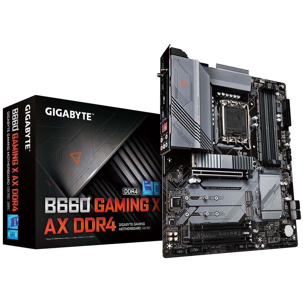 GIGABYTE B660 X AX DDR4 4400(OC) DDR4 Soket 1700 M.2 HDMI DP ATX Anakart