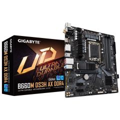 GIGABYTE B660M DS3H AX WiFi 6 5333MHz (OC) DDR4 Soket 1700 M.2 HDMI DP D-SUB mATX Anakart
