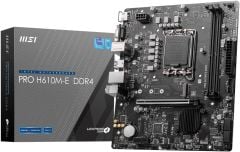 MSI PRO H610M-E 3200MHz DDR4 Soket 1700 M.2 HDMI VGA mATX Anakart