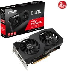 ASUS Radeon RX 6600 DUAL V2 8GB GDDR6 128 Bit Ekran Kartı