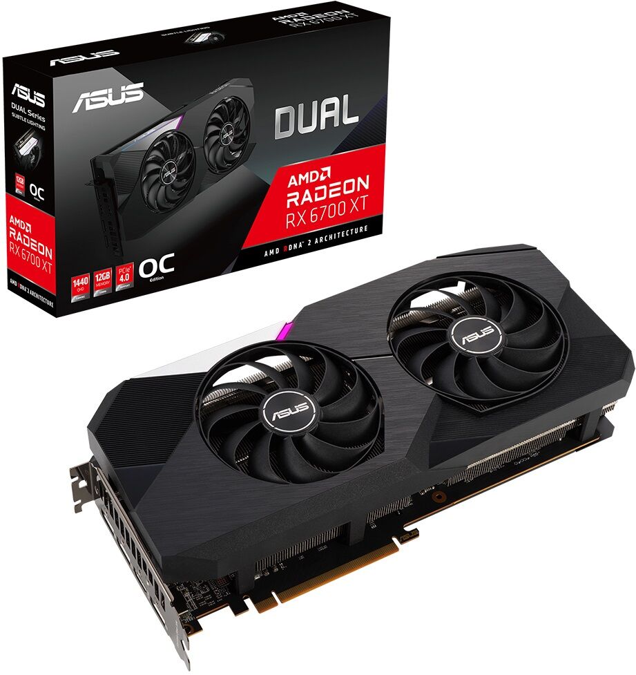 ASUS Radeon RX 6700 XT DUAL 12GB GDDR6 192 Bit Ekran Kartı