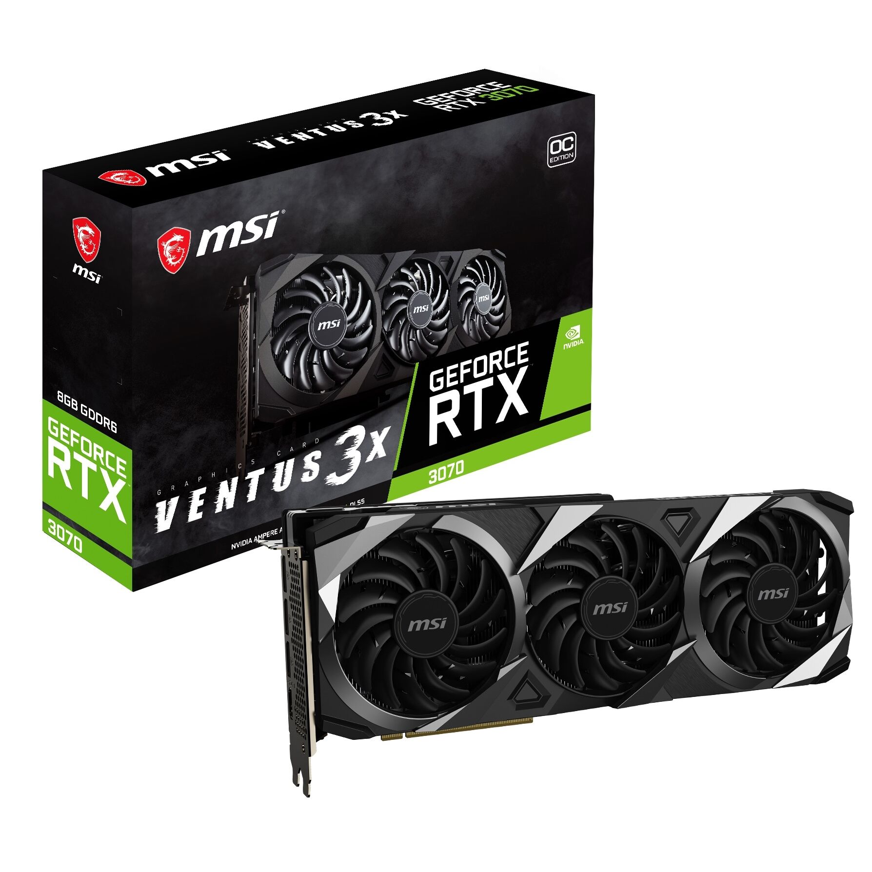 MSI GeForce RTX 3070 VENTUS 3X 8GB OC GDDR6 256 Bit LHR Ekran Kartı