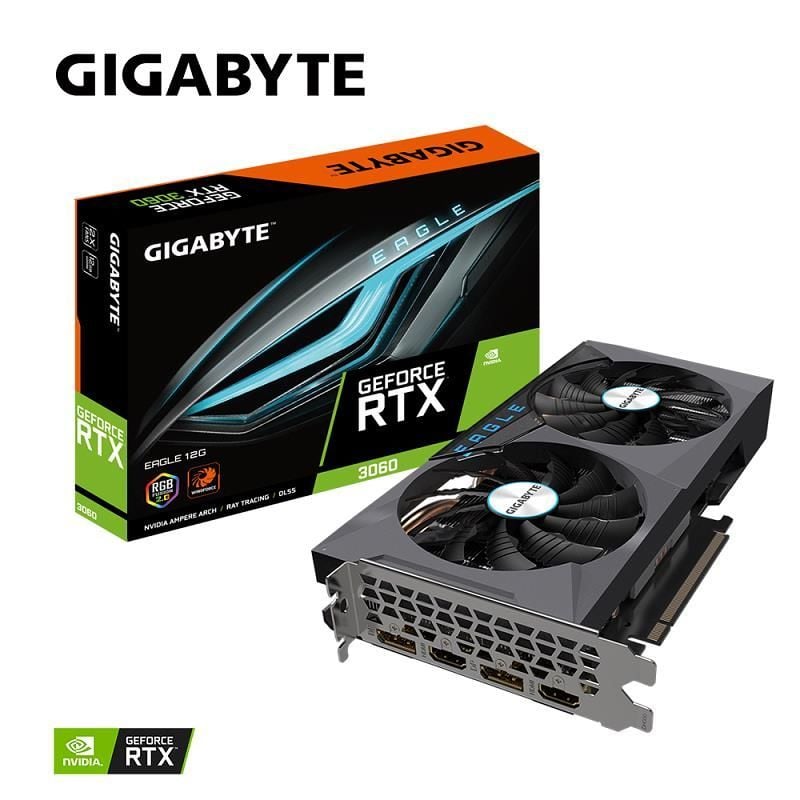 GIGABYTE GeForce RTX 3060 EAGLE 12GB GDDR6 192 Bit LHR Ekran Kartı