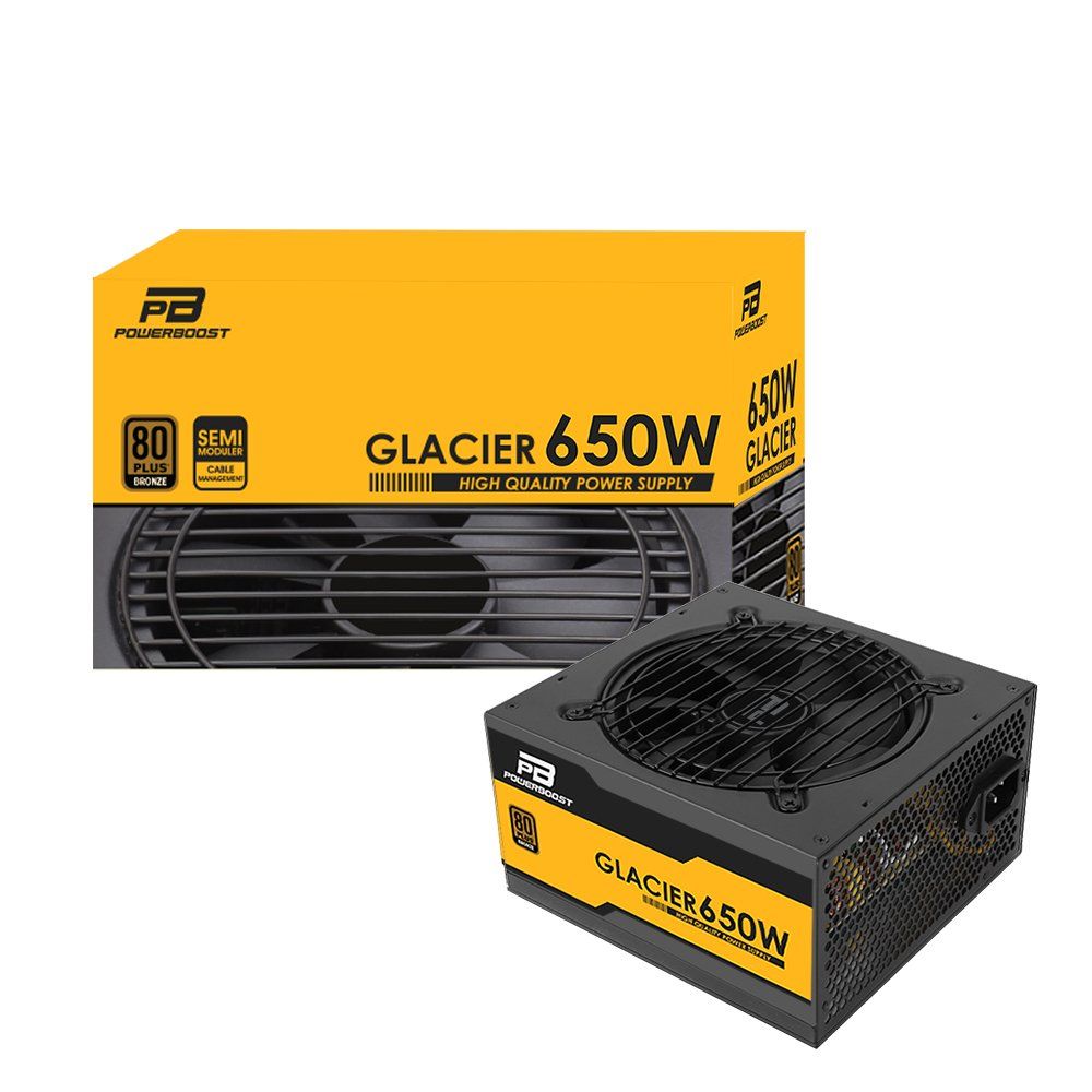 POWER BOOST GLACIER 650w 80+ Bronze 120mm Fanlı Modüler PSU