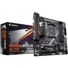 GIGABYTE B550M AORUS ELITE 4000MHz(OC) DDR4 Soket AM4 M.2 HDMI DVI mATX Anakart