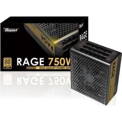 POWER BOOST 750W 80+ Gold Full Modüler 120mm Fanlı PSU
