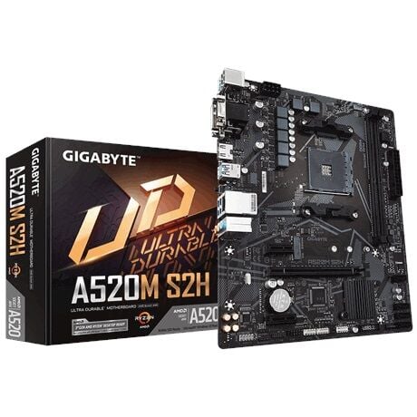 Gigabyte A520M S2H 5000mhz(OC) RGB M.2 AM4 mATX Anakart