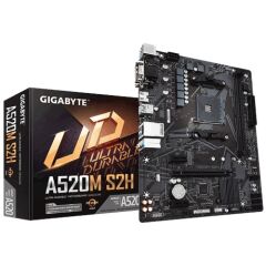 Gigabyte A520M S2H 5000mhz(OC) RGB M.2 AM4 mATX Anakart