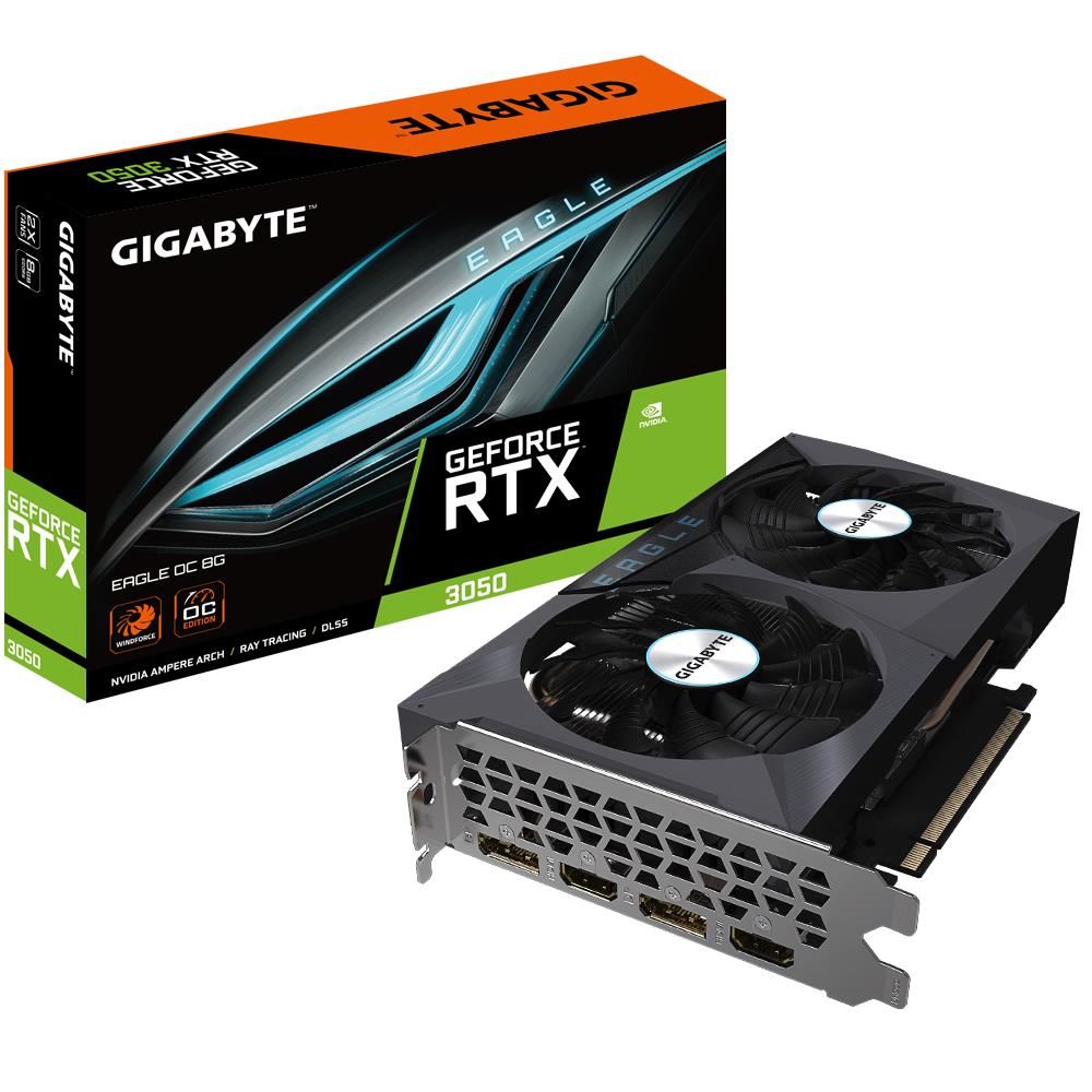 GIGABYTE GeForce RTX 3050 EAGLE OC 8GB GDDR6 128 Bit Ekran Kartı