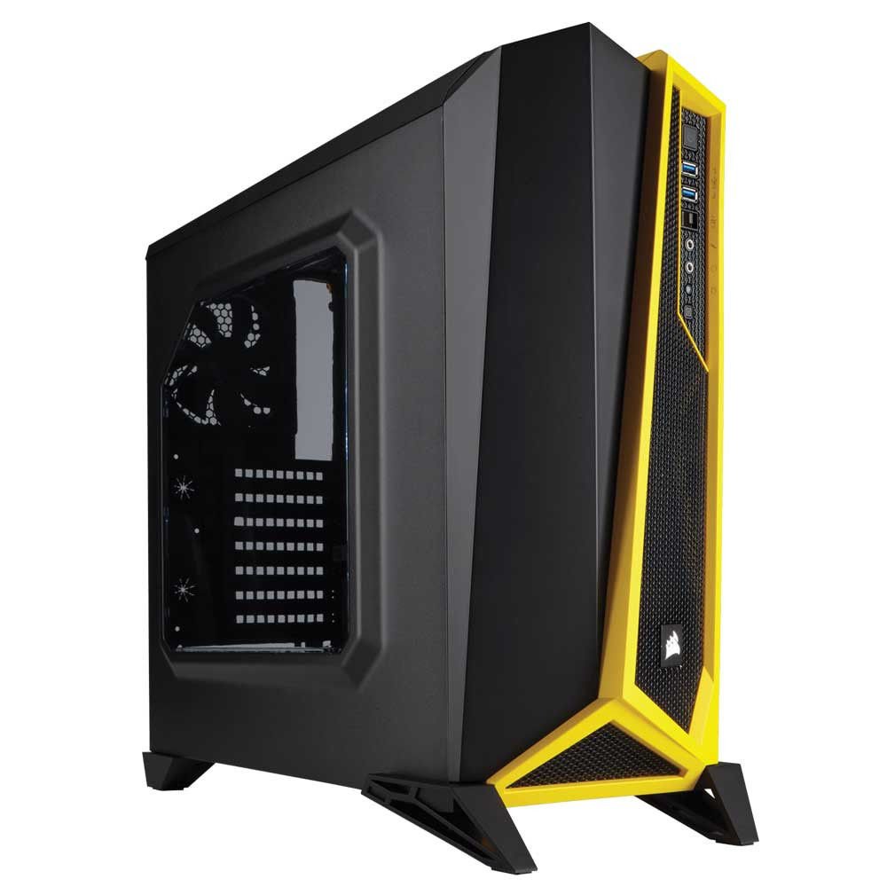 Corsair Carbide Series SPEC-Alpha Sarı/Siyah USB 3.0 ATX Mid Tower Kasa