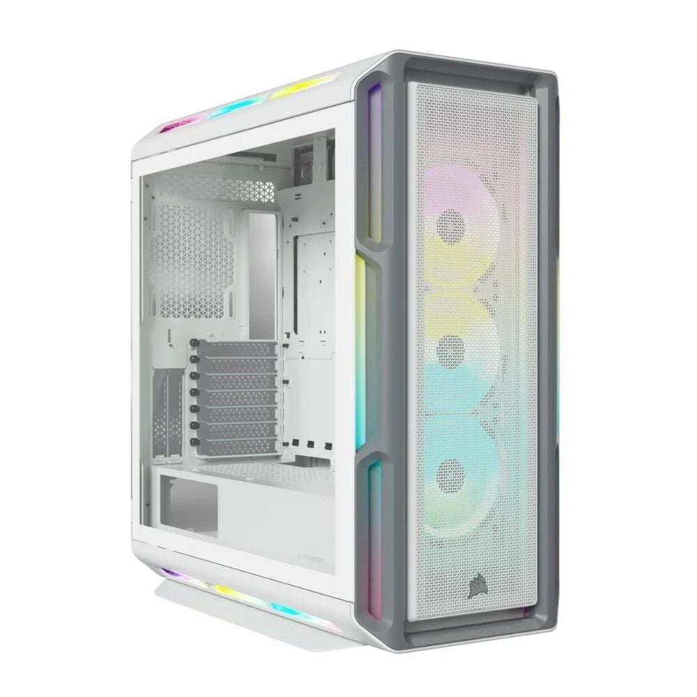 CORSAIR iCUE 5000T RGB Tempered Glass USB-C Beyaz Mid Tower Kasa