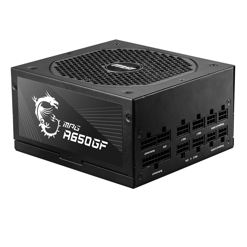 MSI MPG A650GF 650W 80+ Gold Full Modüler 140mm Fanlı PSU