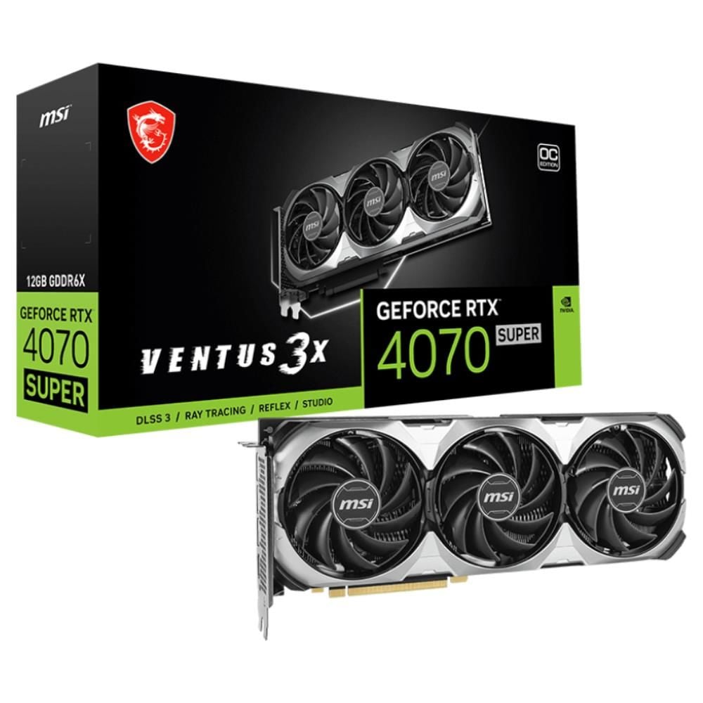 MSI GeForce RTX 4070 SUPER 12G VENTUS 3X OC 12GB GDDR6X 192 Bit DLSS 3 Ekran Kartı