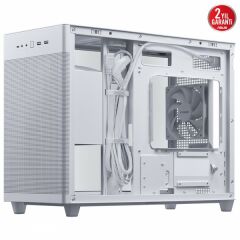 ASUS Prime AP201 Temperli Cam USB 3.2 Type-C Beyaz MicroATX Small Tower Kasa