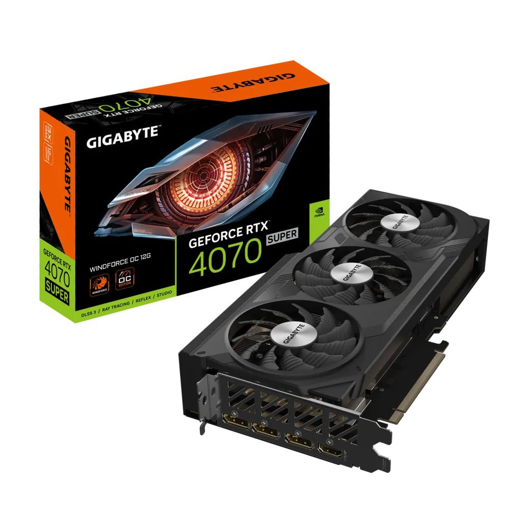 GIGABYTE GeForce RTX 4070 SUPER WINDFORCE OC 12GB GDDR6X 192 Bit DLSS 3 Ekran Kartı