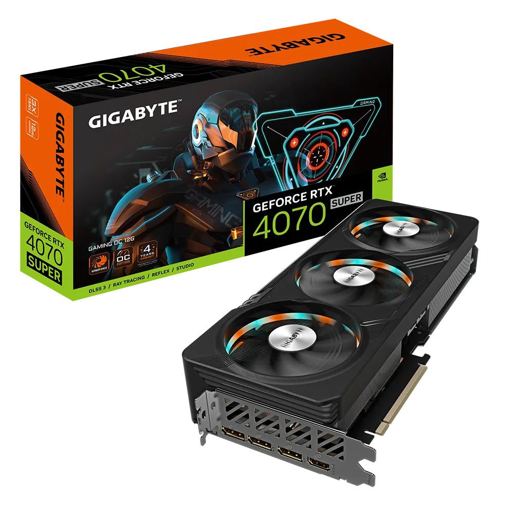 GIGABYTE GeForce RTX 4070 SUPER GAMING OC 12GB GDDR6X 192 Bit DLSS