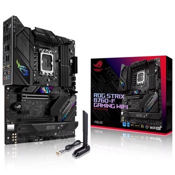ASUS ROG STRIX B760-F GAMING WIFI 7800MHz(OC) DDR5 Soket 1700 M.2 HDMI DP ATX Anakart