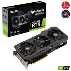 ASUS TUF GAMING OC GeForce RTX 3070 Ti 8G OC GDDR6X 256 Bit LHR Ekran Kartı