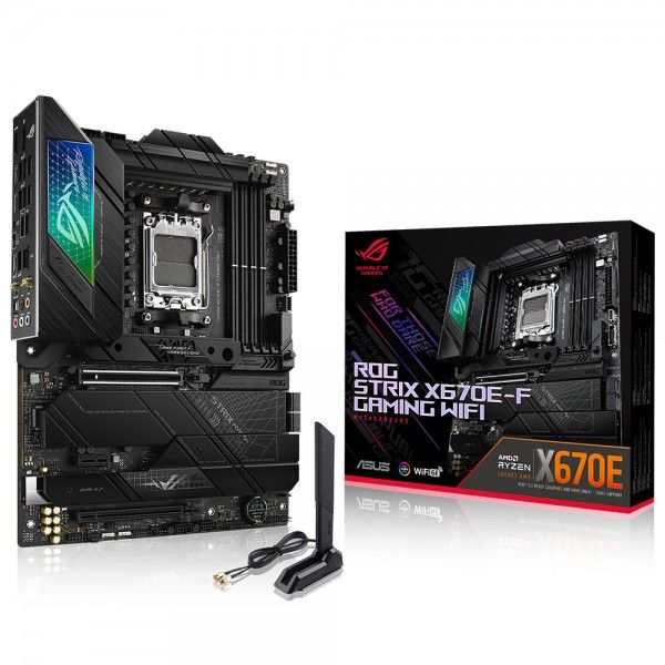 ASUS ROG STRIX X670E-F GAMING WIFI 6400MHz(OC) DDR5 Soket AM5 M.2 RGB HDMI DP ATX Anakart