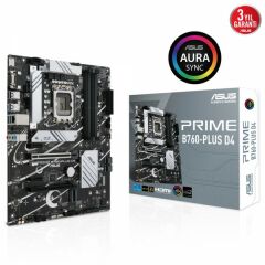 ASUS PRIME B760-PLUS D4 5066MHz(OC) DDR4 Soket 1700 M.2 HDMI DP VGA ATX Anakart