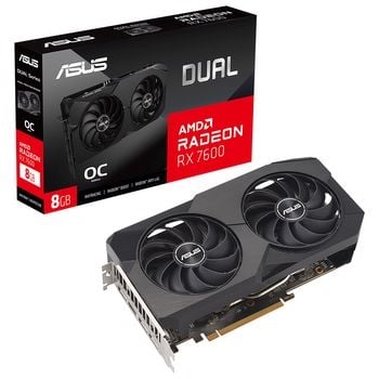 ASUS Radeon RX 7600 DUAL V2 OC Edition 8GB GDDR6 128 Bit Ekran Kartı