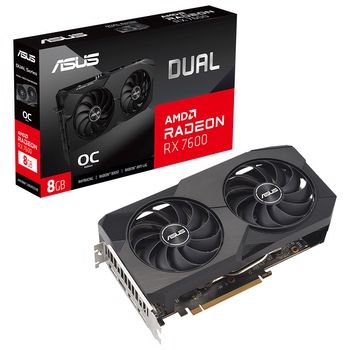 ASUS Radeon RX 7600 DUAL V2 OC Edition 8GB GDDR6 128 Bit Ekran Kartı