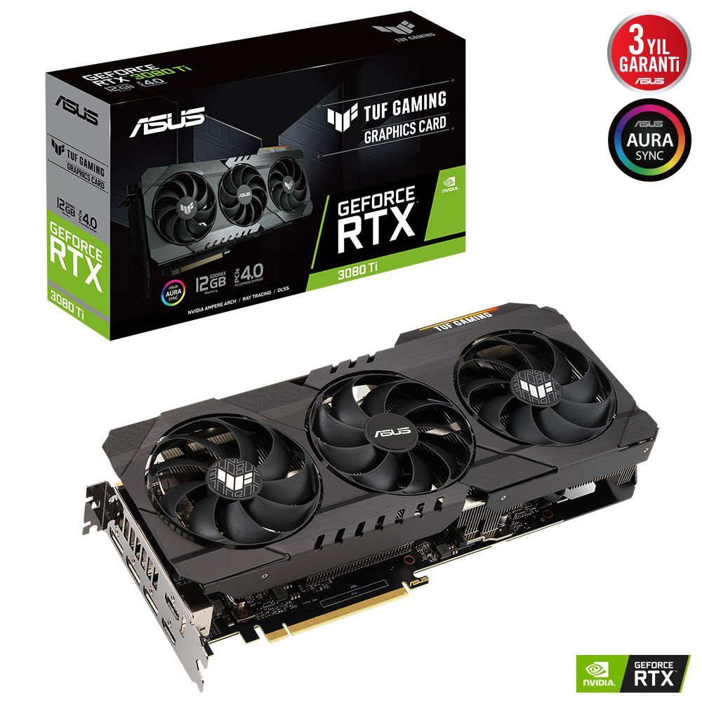 ASUS TUF GAMING GeForce RTX 3080 Ti 12GB GDDR6X 384 Bit LHR Ekran Kartı