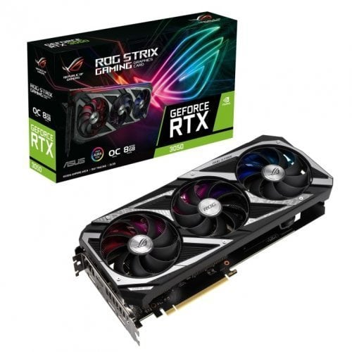 Asus GeForce RTX 3050 ROG Strix OC ROG-STRIX-RTX3050-O8G-GAMING 8 GB GDDR6 128 Bit Ekran Kartı
