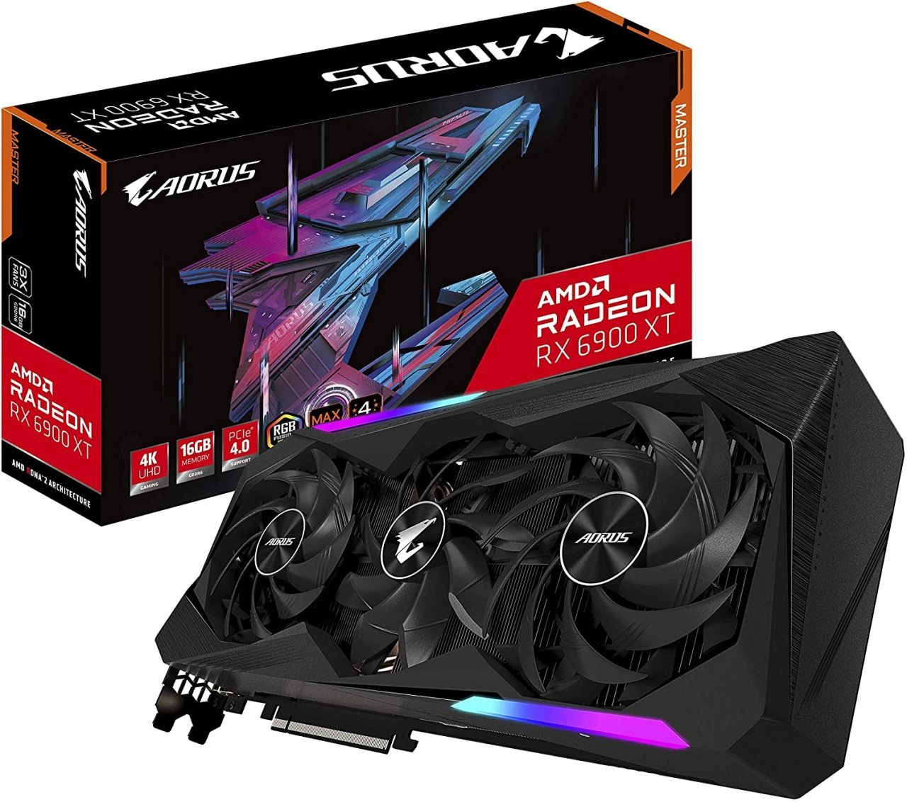 GIGABYTE AMD RX6900XT AORUS MASTER  16GB GDDR6 M-16GD Ekran Kartı (GV-R69XTAORUS)
