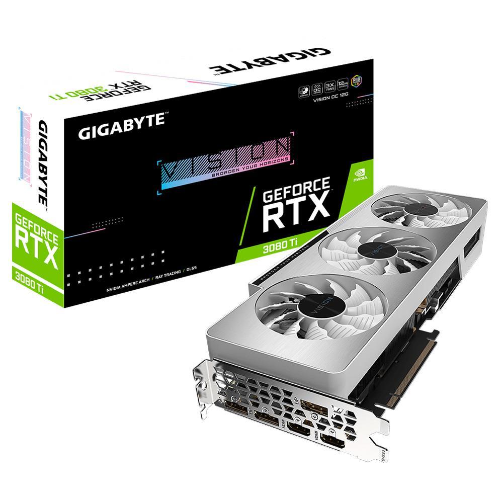GIGABYTE GeForce RTX 3080 Ti VISION OC 12GB GDDR6X 384Bit Nvidia Ekran Kartı (GV-N308TVISION OC-12GD)
