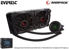 Rampage Moon Chill-240mm Sıvı Soğutma CPU Soğutucu