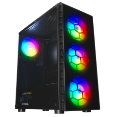 Rampage REDSKY 700W 80+ Bronze Dahili PSU Tempered Camlı Kasa