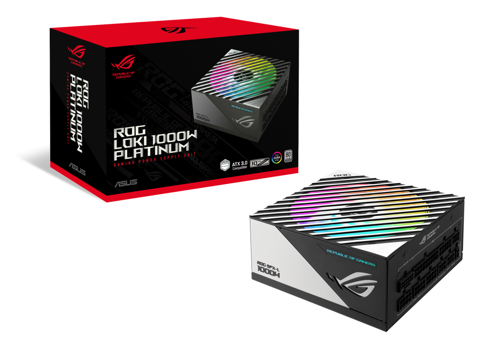ASUS ROG LOKI SFX-L 1000W 80+ Platinum ATX3.0 PCIe5.0 ARGB Full Modüler 120mm Fanlı PSU
