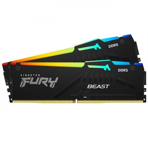 Kingston 32GB(2X16GB) FURY Beast RGB 6000Mhz CL40 DDR5 Dual Kit Ram