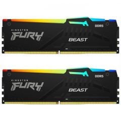 Kingston 64GB(2x32GB) FURY Beast RGB 5200Mhz CL40 DDR5 Dual Kit Ram