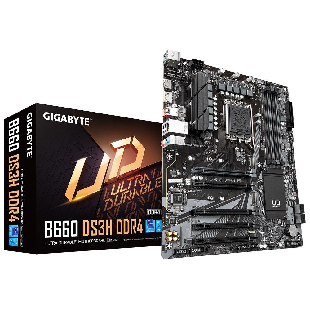 GIGABYTE B660 DS3H DDR4 5333MHz (OC) DDR4 Soket 1700 M.2 HDMI DP ATX Anakart