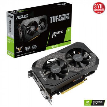 ASUS GeForce TUF GTX 1660Ti EVO 6GB GDDR6 192Bit DX12 Nvidia Ekran Kartı