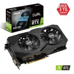 Asus RTX2060 DUAL-RTX2060-O6G-EVO 192 Bit GDDR6 6 GB Ekran Kartı